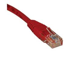 TRIPP LITE CAT5E 350MHZ RED MOLDED CBL RJ45 - 1 FT