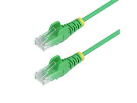 STARTECH 5FT GREEN SLIM CAT6 ETHERNET CABLE, SNAGLESS, 100W POE, UTP, LSZH, 28AWG BARE COPPER WIRE, SLIM RJ45 NETWORK PATCH CORD, FLUKE TESTED