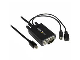 Connect audio & video from a Mini DP Mac or PC directly to a monitor - 10ft Mini