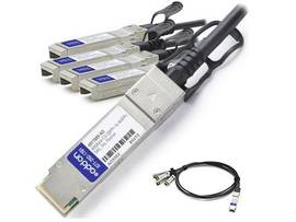 AddOn IBM 49Y7889 Compatible TAA Compliant 40GBase-CU QSFP+ to 4xSFP+ Direct Att