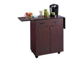 SAFCO HOSPITALITY SERVICE CART MAHOG