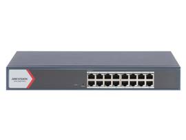 HIKVISION L2, SMART MANAGED, 16 GIGABIT RJ45 PORTS, VISUALIZED TOPOLOGY MANAGEMENT, NETWORK HEALTH MONITOR, REAL-TIME ALARM PUSH AND VIDEO CONTROL A