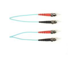 BLACK BOX CORP SM FO PATCH CABLE DUPLX, PVC, AQUA, STST