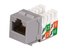 BLACK BOX CORP CAT5E UNSHIELDED KEYSTONE JACK GY 25-PK