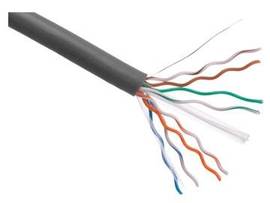 AXIOM CAT6 23AWG 4-PAIR SOLID CONDUCTOR 550MHZ BULK CABLE SPOOL 1000FT (GRAY)