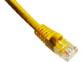 AXIOM 100FT CAT6A 650MHZ PATCH CABLE MOLDED BOOT (YELLOW)
