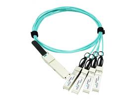 AXIOM 100GBASE-AOC QSFP28 TO 4 SFP28 ACTIVE OPTICAL CABLE, 7M
