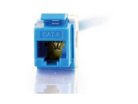 C2G CAT6 180 KEYSTONE JACK BLUE