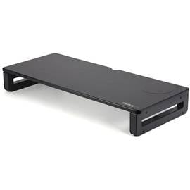 StarTech.com Monitor Riser Stand with Wireless Charging Pad - 15W Qi Charger (Fast Wireless Charge) - Height Adjustable Computer Monitor/Laptop Riser Stand for Desk w/ Phone/Tablet Charger