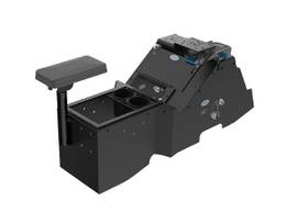 GAMBER KIT - 2021+ FORD F150 WIDE-TO-NARROW CONSOLE, PRINTER MOUNT W/ CUP HOLDER, TALL ARMREST, & MONGOOSE XLE 9IN (NEW FEB 2024)