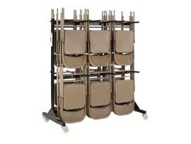 SAFCO CART STEEL CHAIR TWO-TIER BLK