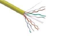 AXIOM CAT5E 24AWG 4-PAIR SOLID CONDUCTOR 350MHZ BULK CABLE SPOOL 1000FT (YELLOW)