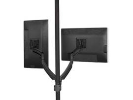LEGRAND-CHIEF K1 POLE MNT DUAL DISP DUAL 2L ARMS BLK