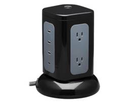 TRIPP LITE 6-OUTLET SURGE PROTECTOR TOWER BLK