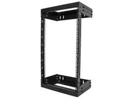 STARTECH 2-POST 18U OPEN FRAME NETWORK RACK WITH ADJUSTABLE DEPTH (12-20IN) - DURABLE HEAVY-DUTY 19" DATA SERVER RACK - EFFICIENT FLAT PACK SHIPPING A