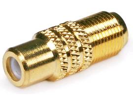 MONOPRICE RCA FEMALE TO F FEMALE ADAPTER-GOLD PLAT