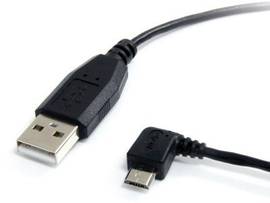3 FT USB TO LEFT ANGLE MICRO USB CABLE