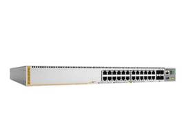 ALLIED L3 STACKABLE SWITCH, 20X 10/100/1000-T POE+ , 4X 100M/1G/2.5G/5G-T POE+, 4X SFP+ PORTS AND DUAL FIXED PSU, US POWER CORD.