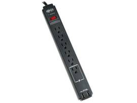 TRIPP LITE 6-OUTLET SURGE PROTECTOR, 6-FT. CORD