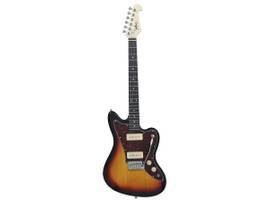 MONOPRICE INDIO BY MONOPRICE OFFSET OS30 DLX ELECTRIC GUITAR WITH GIG BAG - SUNBURST
