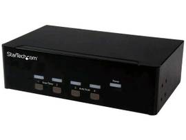 4-PORT KVM SWITCH W/ DUAL VGA - USB 2.0
