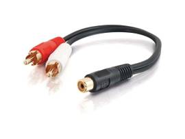 C2G RCA FEMALE TO (2) RCA MALE Y-CBL