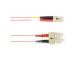 BLACK BOX CORP 50 MM FO PATCH CABLE DUPLX, PVC, PINK, SCLC