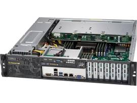 SUPERMICRO BLACK 2U SC823M SAS3 LP CHASSIS W/ REDUNDANT 800W, ROHS