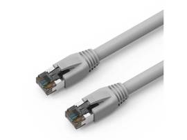 AXIOM 10FT CAT8 2000MHZ S/FTP SHIELDED PATCH CABLE SNAGLESS BOOT (GRAY)