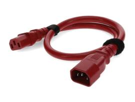 ADD-ON 3FT INDUSTRY STD C13/C14 10A RED PWR CBL