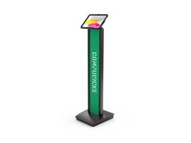 COMPULOCKS UNIVERSAL TABLET MAGNETIC BRANDABLE FLOOR STAND PLUS HUB BLACK