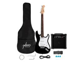 MONOPRICE INDIO BY MONOPRICE CALI COMPLETE FULL-SIZE ELECTRIC GUITAR PACKAGE WITH 10W AMP_ STRAP_ AND EXTRA STRINGS