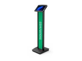 COMPULOCKS SURFACE GO SPACE ENCLOSURE BRANDABLE FLOOR STAND PLUS HUB BLACK