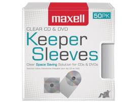 MAXELL CD KEEPERS CLEAR 50PK