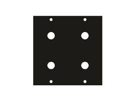 Legrand-Middle Atlantic RCK ACCORIES 7/16 4 PRT UCP PNL