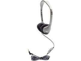 VCOM SCHOOLMATE ON-EAR STEREO HEADPHONE WITH LEATHERETTE CUSHIONS AND IN-LINE VOLUME
