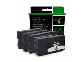 CLOVER IMAGING REMANUFACTURED HIGH YIELD BLACK, CYAN, MAGENTA, YELLOW INK CARTRIDGES FOR HP 962XL 4-PACK