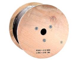 MONOPRICE RG6 QUAD SHIELD CL2 - 1000FT CABLE BLCK
