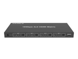 MONOPRICE BLACKBIRD 4K 4X4 HDMI MATRIX_ 18G_ 4K@60_ YCBCR 4:4:4_ EDID_ 4K TO 1080P DOWNSCALER_ IR