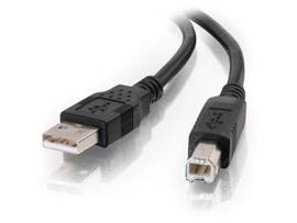 C2G 1m USB A to B Cable Black 2.0 (3.3ft)