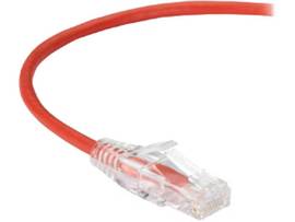 BLACK BOX CORP SLIM-NET CAT6A CABLE  RED 10 FEET