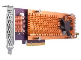 QNAP DUAL M.2 PCIE SSD EXPANSION CARD; SUPPORTS UP TO TWO M.2 2280/22110 FORMFACTOR M.2 PCIE (GEN3 X4) SSDS; PCIE GEN3 X8 HOST INTERFACE; LOW-PROFILE