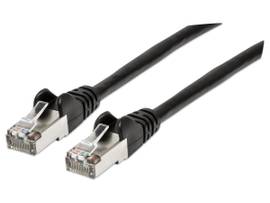 CAT6A S/FTP PATCH CABLE, 5 FT BLACK