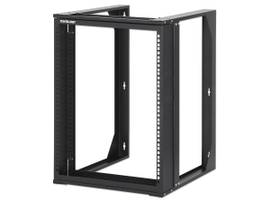 19IN WALL MOUNT 2-POST OPEN FRAME NETWORK RACK, 12U