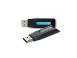 VERBATIM 128GB STORE N GO V3 USB 3.2 GEN 1  FLASH DRIVE  2PK  BLUE, GRAY