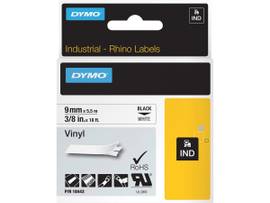 NEWELL-DYMO RHINO LBL VINYL 3/8 WHT