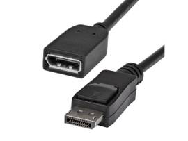 6ft/1.8m DisplayPort extension cable male to female; 4K x 2K video (3840x2400p 6