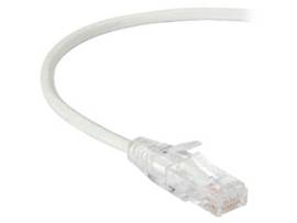 CAT6A 500-MHz 28AWG Snagless Patch Cable UTP CM PVC RJ45 WH 3FT