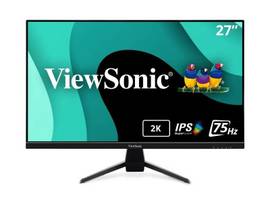 VIEWSONIC 27IN 2K QHD THIN-BEZEL IPS MONITOR WITH USB-C, HDMI, AND DISPLAYPORT.