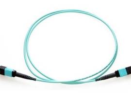 AXIOM MPO FEMALE TO MPO FEMALE MULTIMODE OM3 50/125 FIBER OPTIC CABLE - 0.5M